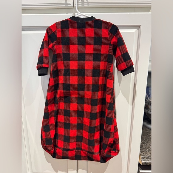 Carter's Kids Red and Black Checkered Sleep Sack - Picture 2 of 2